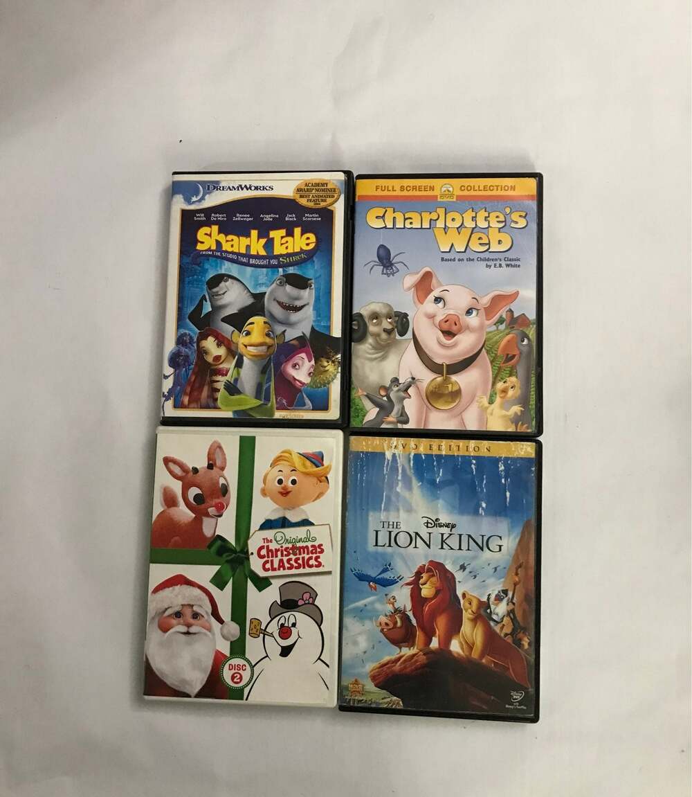Children's DVD Sharktale/Charlotte's Web/Original Christmas Classics 2/Lion King